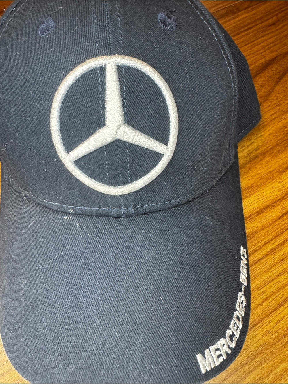 Navy Embroidered Mercedes Benz Baseball Cap